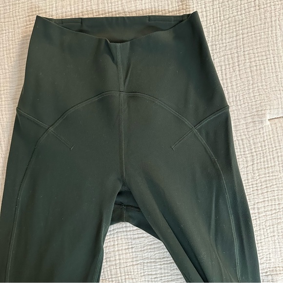 LULULEMON Unlimit HR Tight leggings 25 Forest Green Size 2 - Picture 7 of 8